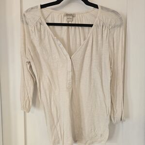 L - Lucky Clear White Blouse
